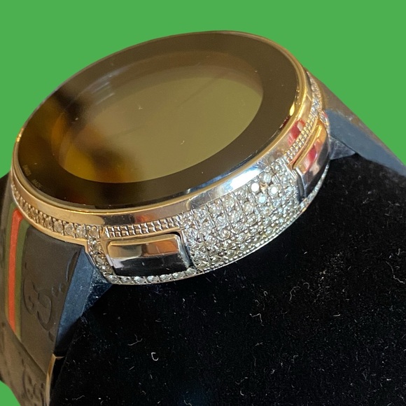 AUTHENTIC Gucci I-Gucci MENS 5.37 CTW Diamond Digital Watch NICE!!! - Picture 14 of 16